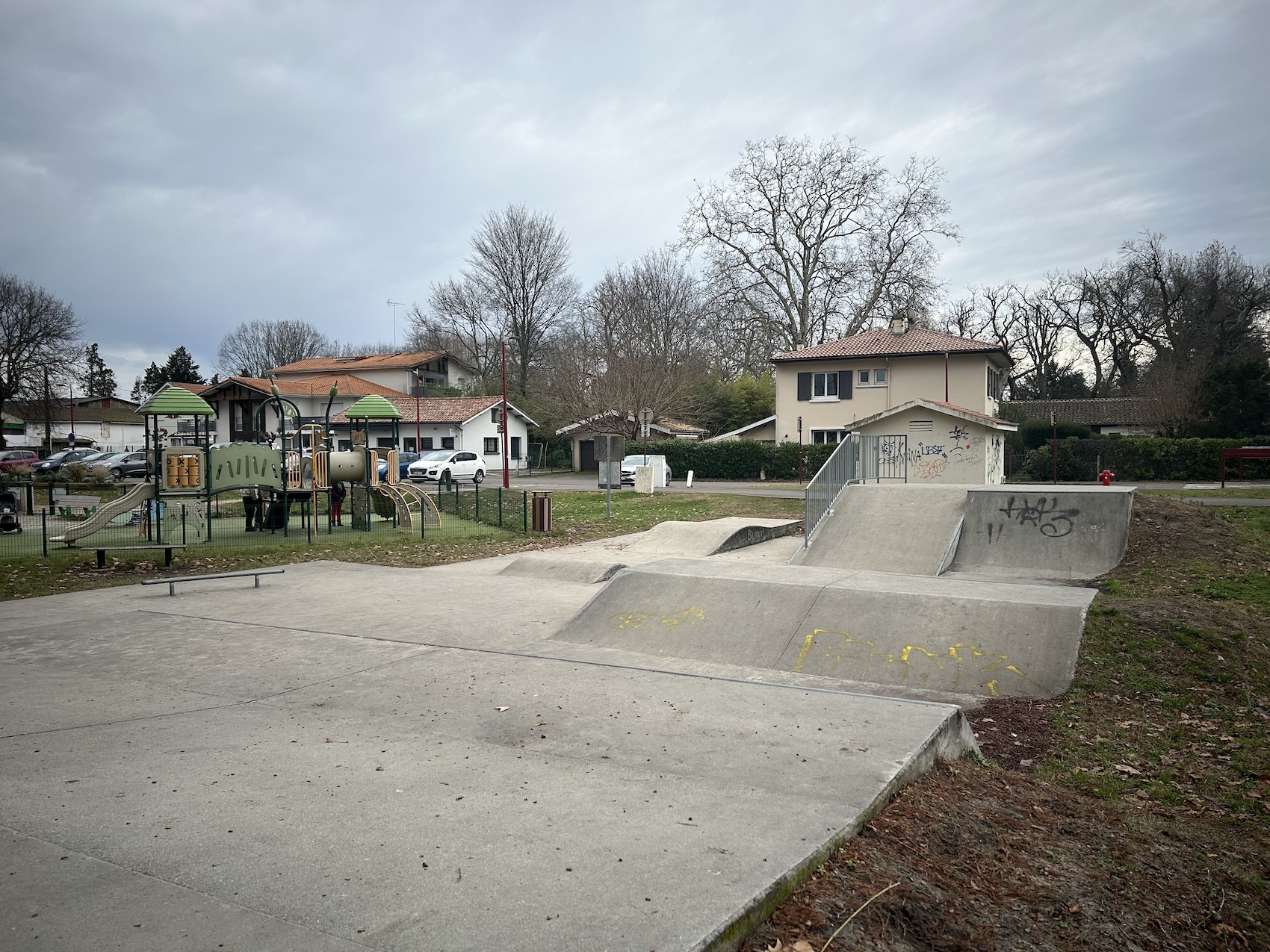 Parentis en Born skatepark